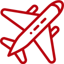 red plane icon